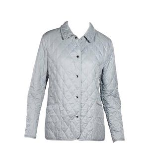 BURBERRY Light Blue London Quilted Jacket, small